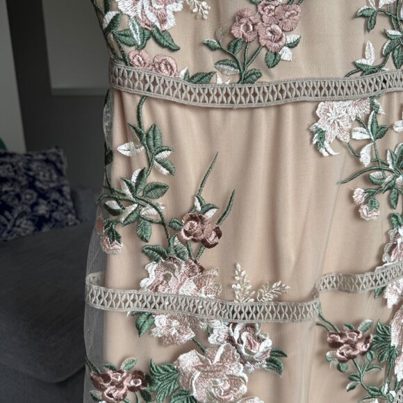 NEW Bohme Peach Midi Dress - Picture 4 of 6